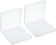 uxcell 77mm Lens Filter Case, 2pcs Camera Filter Case Portable Lens Filter Box Water Resistant Dustproof Plastic for Photography Filter Storage