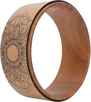 Cryfokt High Density PU Rubber Yoga Wheel for Stretching and Flexibility to Help Back Aches and Tension, Tear Resistant, Flexible Roller Designed, Extend Ring Premium Back Roller