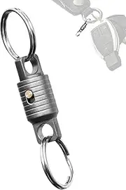 [Generic] Quick Release Key Chain,Heavy-Duty Double-End Swivel Keychain Key Ring Connector | Metal Pull Apart Key Rings Detachable Keychain Clip Car Key Holder for Women Men
