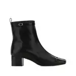 [Carel Paris] Carel Paris 50mm Buckle-strap Leather Ankle Boots 39 IT BLACK