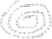 [GLSTOY] Interlocking Chain Silver Car Necklace Extenders Combination Lock