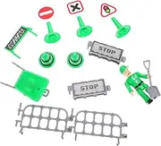 LOPUNER 1 Set Traffic Sign Simulation Roadblock for Educational for Color Cognition and Traffic Knowledge Development Brightly Colored Indicators