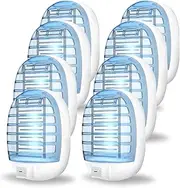 Indoor Bug Zappers, Fly Traps for Indoors, Insect Traps for Home Mosquito Killer for Kids & Pets, Home, Kitchen, Bedroom, Baby Room, Office (8 Packs)