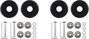 [Lrocaoai] 2 Set 50mm x 18mm Luggage Suitcase Replacement Wheels, PU Swivel Caster Wheels Carbon Steel Bearings Repair Kits