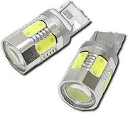 T20S-LED-12-24V-W LED Bulb, Vehicle Inspection Standards, T20, Wedge, Single, White Luminous, High Efficiency, 10.5W Class, Projector Lens, Set of 2, Set of 2