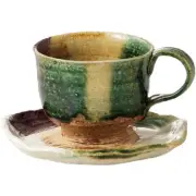 Ale-net Coffee Cup Katsurayama Kiln Saioribe Coffee Cup and Saucer Diameter
