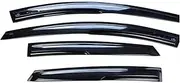 Window Visor Fit for Peugeot 308 SW Hatchback 2015-2018 ABS Window Visor Vent Shades Sun Rain Deflector Guard (Color : Black)