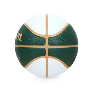 【WILSON】NBA城市系列-塞爾提克-橡膠籃球 7號籃球-訓練 室外 室內 綠白奶茶(WZ4024202XB7)