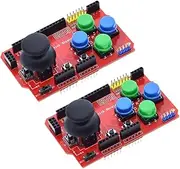 HiLetgo 2pcs Gamepad Joystick Shield for Arduino Expansion Board Analog Keyboard and Mouse Function