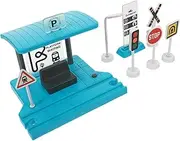 Station Platform Model Boys and Girls Train Track Toys Decorative Simulation Station Platform Toy DIY Set