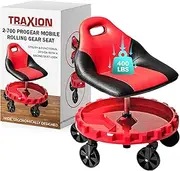 Traxion 2-700 Progear Mobile Rolling Gear Seat W/Equipment Tray and Five All-Terrain 5" Casters
