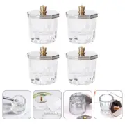 4 Pcs Nail Bowl Manicure Cup Art Octagonal Powder Mixing Cups