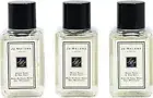 3 X Jo Malone Wood Sage & Sea Salt Body & hand Wash 0.5 oz/15ml Travel Size New