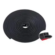 5M Car Door Rubber Seal Strip, Automotive Weather Stripping Double Layer Auto Weatherstrip Universal Self Adhesive Soundproof Sealing Strip