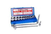 27Pc Heavy Duty Socket Wrench Set 3/4" Drive Metric & Imperial Extension Case