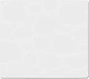 modern-twist 100% Plastic Free Silicone Tabletop, Dining, Decoration, Modern Design, Placemat Rectangle, White