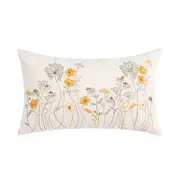 30*50cm Embroidery Flower Cushion Cover Pillow Cover Pillow Case for Decorative Throw Sofa Couch Bed Chair Living Room Bedroom