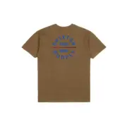 Brixton "Oath V" Short Sleeve Tee (Golden Brown/Ombre Blue/Scarlet) T-Shirt