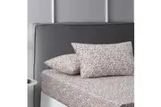 Washed Cotton Fitted Sheet Set (Lisa Ochre) - King