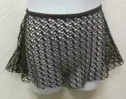 Capezio Pull on jacquard skirt Adult sizes 10192 Expresso Gold thread