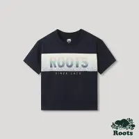 在飛比找Yahoo奇摩購物中心優惠-Roots 女裝- 山林漫步系列 漸層裂紋LOGO短袖T恤-