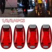 1-4PCS LED Night Safety Light Clip On Strobe Running Lights For Cycling Warning