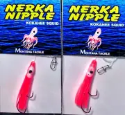 Kokanee Hoochies (2): uv “RED JELLO”