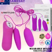 Wearable Bullet Vibrator Double Love Egg Clitoris GSpot Vagina Adult Sex Toy