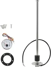 X AUTOHAUX 380mm Fuel Sending Unit and Gauge Kit 240-33 Ohms 15" Boat Fuel Tank Sending Unit Fuel Water Level Sensor and Fuel Gauge for Boat Car Truck RV