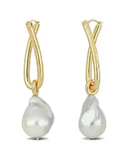Rina Limor 14K 13-13.5mm Pearl Earrings