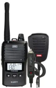 GME TX6165 5/1 WATT UHF CB HANDHELD RADIO INCLUDING ACCESSORIES