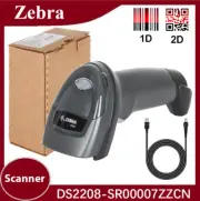 Zebra DS2208-SR00007ZZCN Wired Handheld 1D 2D Barcode Scanner with USB Cable
