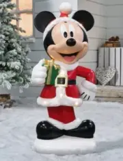 *NEW* 2.5 ft Disney LED Mickey Mouse Christmas Home Depot Blow Mold - INHAND