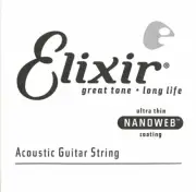 Elixir Strings Acoustic Guitar String NANOWEB Coating, .045