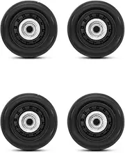 [Lrocaoai] 2 Pair Universal Swivel Luggage Suitcase Wheel Replacement Caster Luggage Wheel Replacement Luggage Accessories