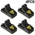 4Pcs Mouse Traps Auto Reset Reusable Small Mice Traps Kitchen Garden Tools (S) H