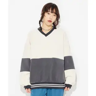 x-girl BICOLOR FLEECE TOP 長袖上衣 105224012008