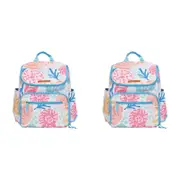 2PK Annabel Trends Polyester Picnic Lunch Bag Backpack - Shelly Beach