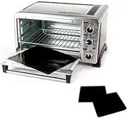 Finally, a Way to Prevent Spillovers, Gunk and Odours TWO-PACK 100% Non-Stick Toaster Oven Liner, Perfect Teflon Liner for Large and Small Toaster Ovens, Dishwasher Safe, Best Toaster Oven Accessories