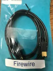Firewire 6-pin male to 4-pin male cable 6ft