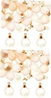 COHEALI 2sets Jewelry Charms Kit Glass Beads Crystal Charms for DIY Pendant Bracelet 50pcs*2