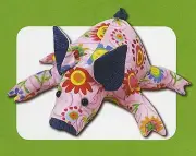 New Stuffed Animal Doll Pattern PETUNIA PIG 11 inch