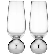 2pc Tempa Astrid 275ml Crystal Champagne Glass Wine Glassware Drinking Set SLV