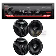 JVC KDX280BT Bluetooth Radio Digital Media Car Stereo 4) 6.5 300W 2Way speakers