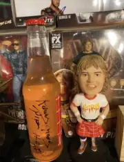 Rowdy Roddy Piper SIGNED All Out of Bubble Gum Soda Bottle BUNDLE They Live