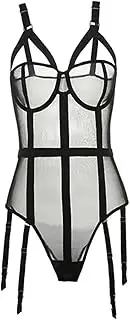 [generic] Corset Lingerie Lace Bandage Bodysuit Push Up Bra Hollow Out Adjustable Shoulder Strap Female Shaper Underwea
