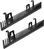 CALLARON 2pcs Hair Extension Holder No Drill Hair Rack Durable Styling Tool Organizer Effortless Storage for Wigs and Extensions Sleek Modern Design Portable Use