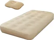 Twin Air Bed with Built in Pump | Blow Up Beds with Built-in Pump | Foldable Automatic Inflation Pad Deflated for Easy Storage