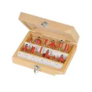 GA220366 1/4" TCT Router Bit Set 12pce Router Sets DIY Power Tool Accessories