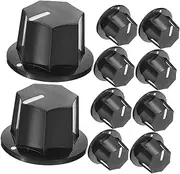 ERINGOGO 10Pcs Potentiometer Control Knobs for Guitar Effects Amplifiers Easy to Install Volume Tone Control Knobs Replacement Parts for Guitar Lovers